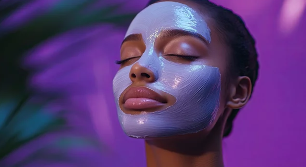 woman in face mask